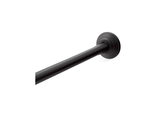 KOHLER K-9349-BL Expanse Curved Shower Rod - Traditional Design In Matte Black