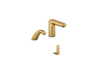 KOHLER K-181029-BK1-2MB Kumin Curve Touchless Lavatory Faucet And Soap Dispenser For Constellation Lavatory System, 0.5 Gpm - Vibrant Brushed Moderne Brass