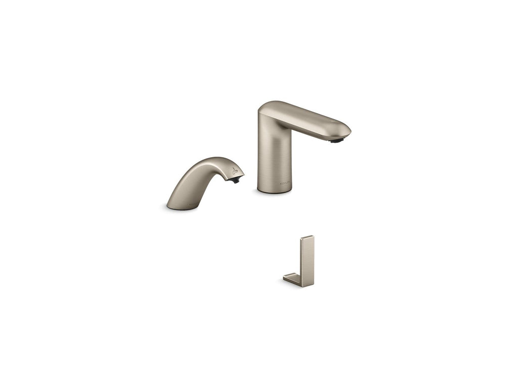 KOHLER K-181029-BK1-BN Kumin Curve Touchless Lavatory Faucet And Soap Dispenser For Constellation Lavatory System, 0.5 Gpm - Vibrant Brushed Nickel