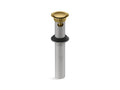 KOHLER K-25322-2MB Clicker Drain With Overflow - Vibrant Brushed Moderne Brass