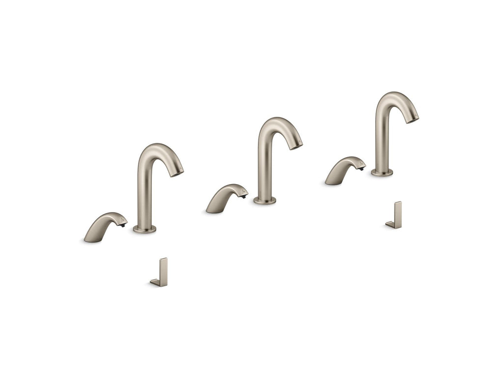 KOHLER K-181033-BB1-BN Oblo Curve Touchless Lavatory Faucets And Soap Dispensers For Constellation Lavatory System, 0.5 Gpm - Vibrant Brushed Nickel