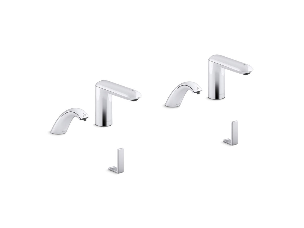 KOHLER K-181032-BK1-CP Kumin Curve Touchless Lavatory Faucets And Soap Dispensers For Constellation Lavatory System, 0.5 Gpm - Polished Chrome