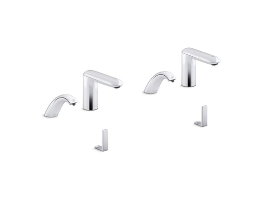 KOHLER K-181032-BK1-CP Kumin Curve Touchless lavatory faucets and soap dispensers for Constellation lavatory system, 0.5 gpm - Polished Chrome