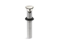 KOHLER K-25322-SN Clicker Drain With Overflow - Vibrant Polished Nickel