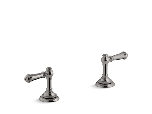 KOHLER K-T98071-4-TT Artifacts Deck-Mount Bath Faucet Handle Trim With Lever Design In Vibrant Titanium