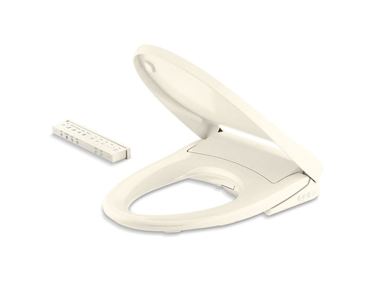 KOHLER K-28821-96 Purewash E930 Elongated Bidet Toilet Seat With Remote Control In Biscuit