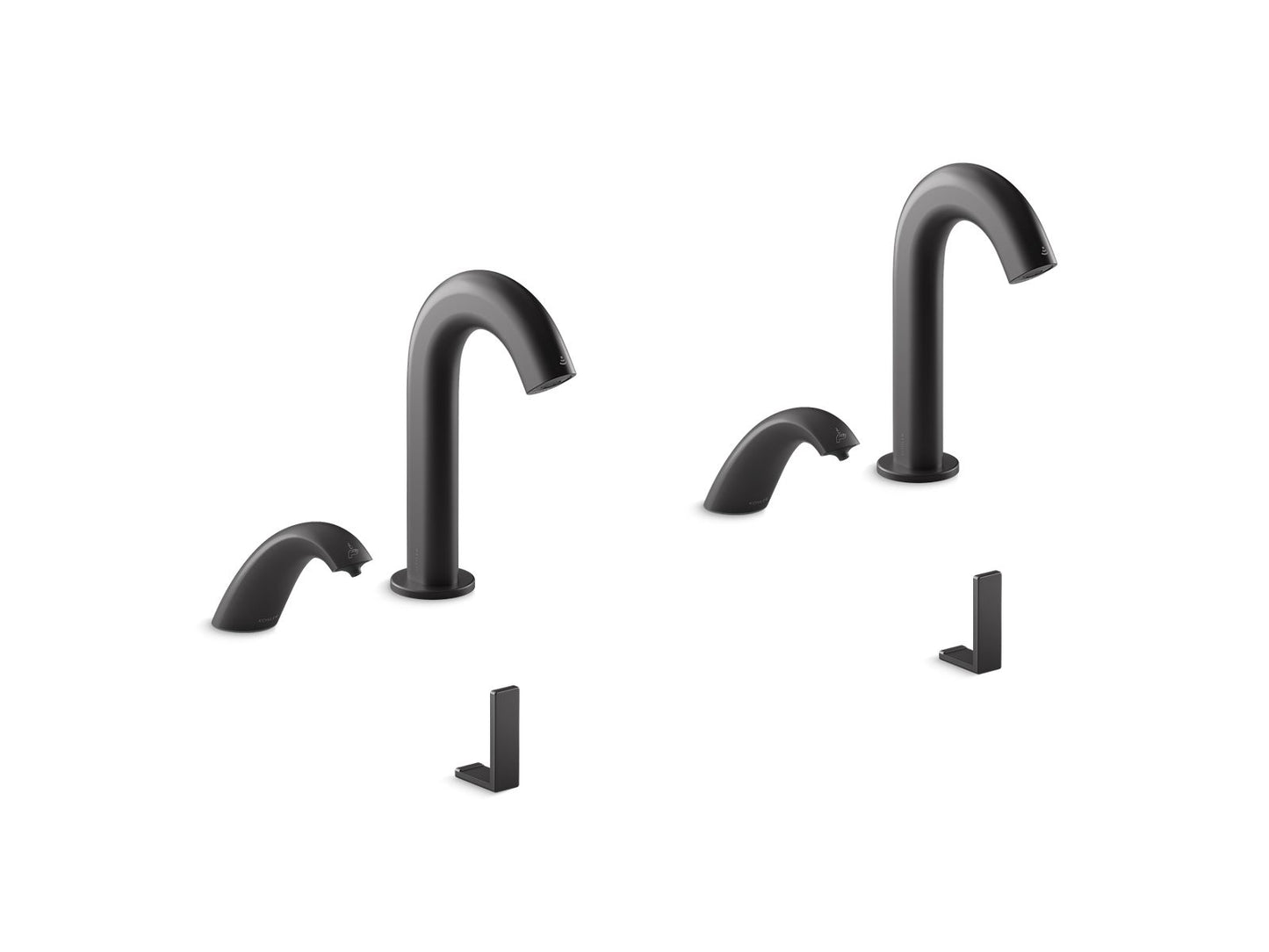 KOHLER K-181032-BB1-BL Touchless lavatory faucets and soap dispensers for Constellation™ lavatory system, 0.5 gpm  -  Matte Black