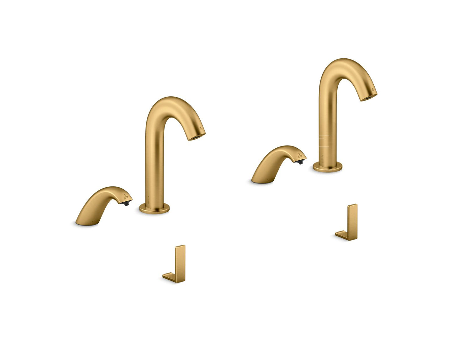 KOHLER K-181032-BB1-2MB Touchless lavatory faucets and soap dispensers for Constellation™ lavatory system, 0.5 gpm  -  Vibrant Brushed Moderne Brass
