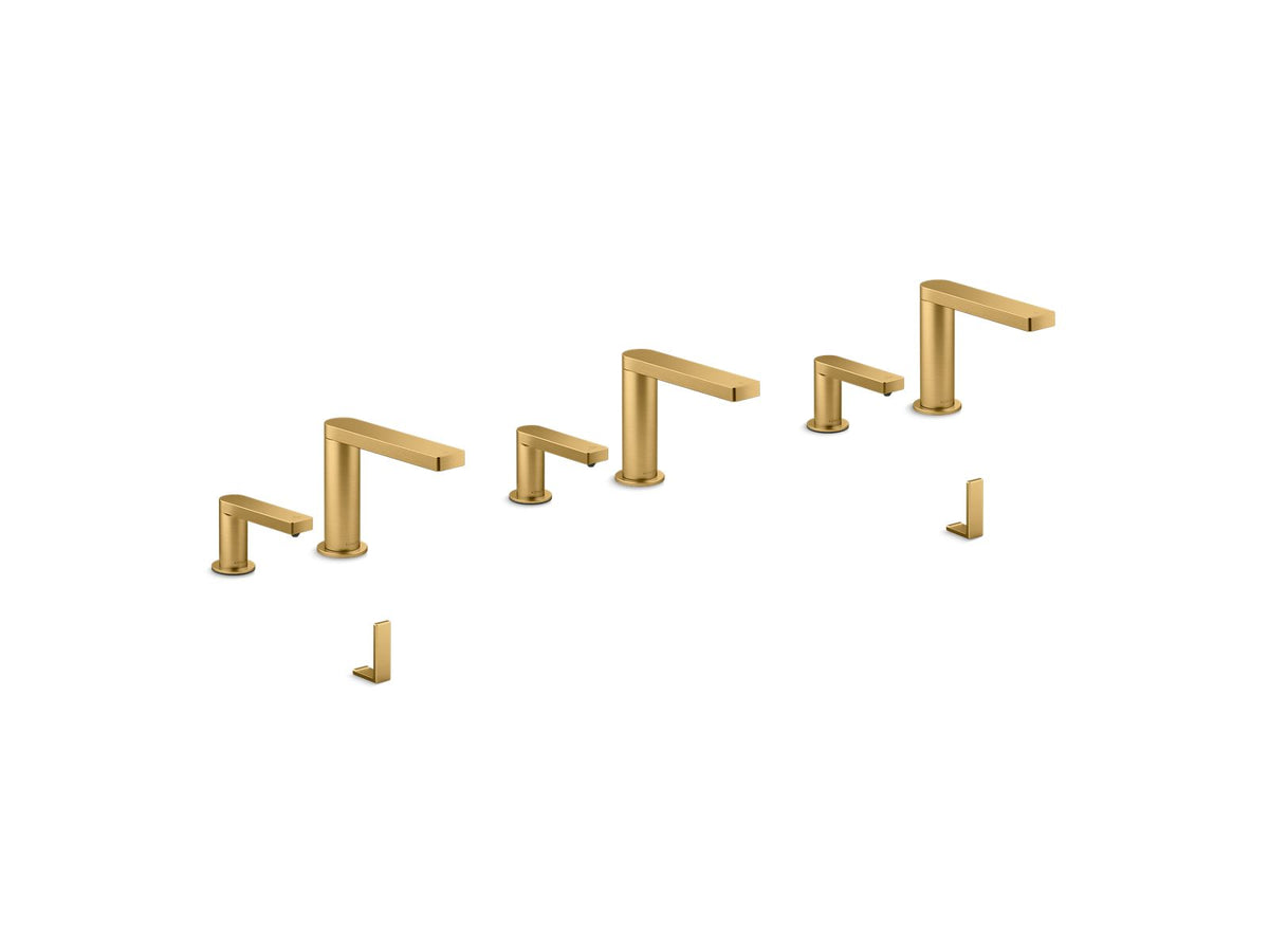 KOHLER K-181033-BC1-2MB Composed Touchless Lavatory Faucets And Soap Dispensers For Constellation Lavatory System, 0.5 Gpm - Vibrant Brushed Moderne Brass