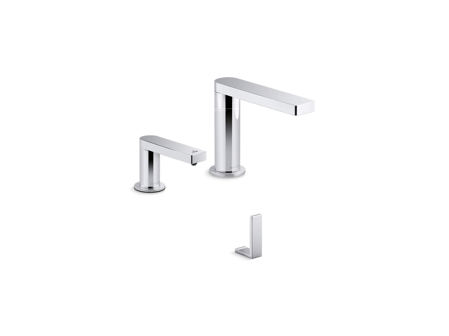 KOHLER K-181029-BC1-CP Composed Touchless Lavatory Faucet And Soap Dispenser With Kinesis Sensor Technology, Ac-Powered, 0.5 Gpm In Polished Chrome