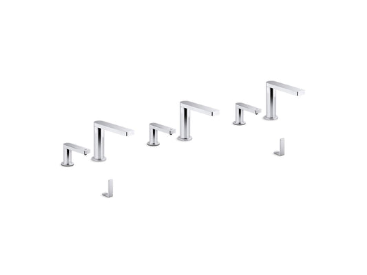 KOHLER K-181031-BC1-CP Composed Touchless Lavatory Faucets And Soap Dispensers With Kinesis Sensor Technology, Ac-Powered, 0.5 Gpm In Polished Chrome