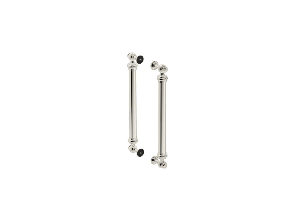 KOHLER K-701728-SN Artifacts 16-7/16" Back-To-Back Shower Door Handles - Vibrant Polished Nickel