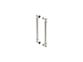 KOHLER K-701728-SN Artifacts 16-7/16" Back-To-Back Shower Door Handles - Vibrant Polished Nickel