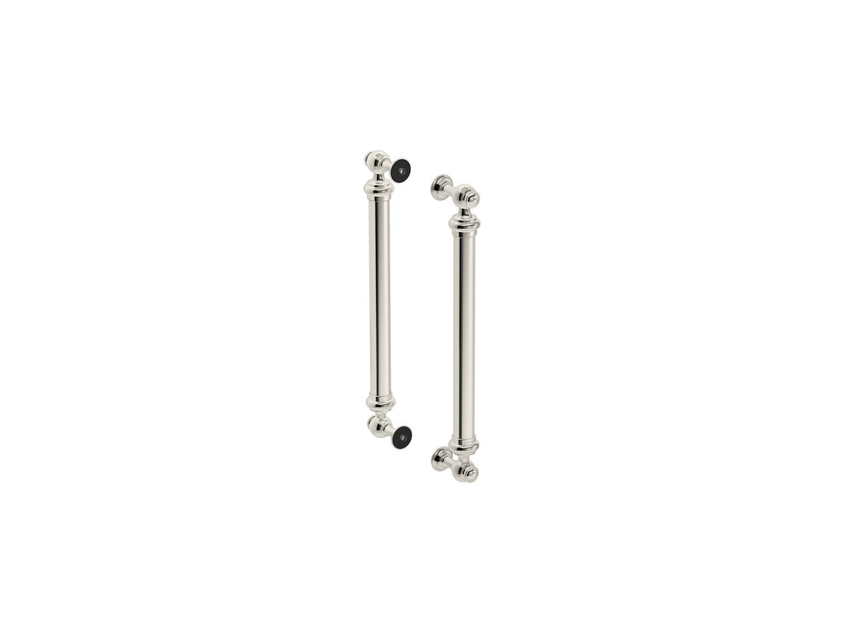 KOHLER K-701728-SN Artifacts 16-7/16" Back-To-Back Shower Door Handles - Vibrant Polished Nickel