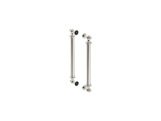 KOHLER K-701728-SN Artifacts 16-7/16" back-to-back shower door handles - Vibrant Polished Nickel