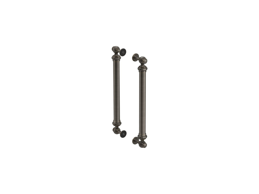 KOHLER K-701728-2BZ Artifacts 16-7/16" Back-To-Back Shower Door Handles - Oil-Rubbed Bronze