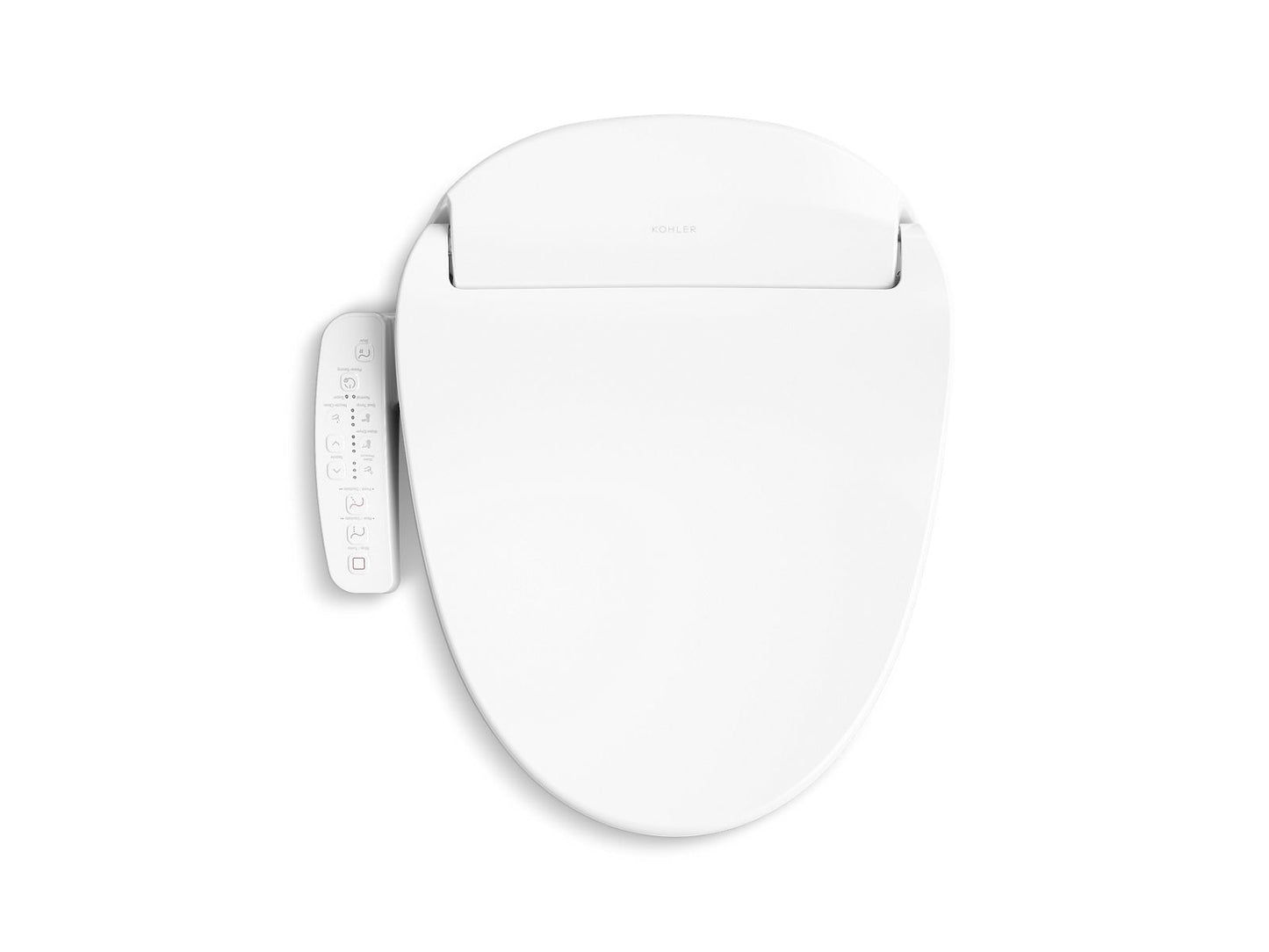 KOHLER K-32331-0 Purewash E580 Round-Front Bidet Toilet Seat In White