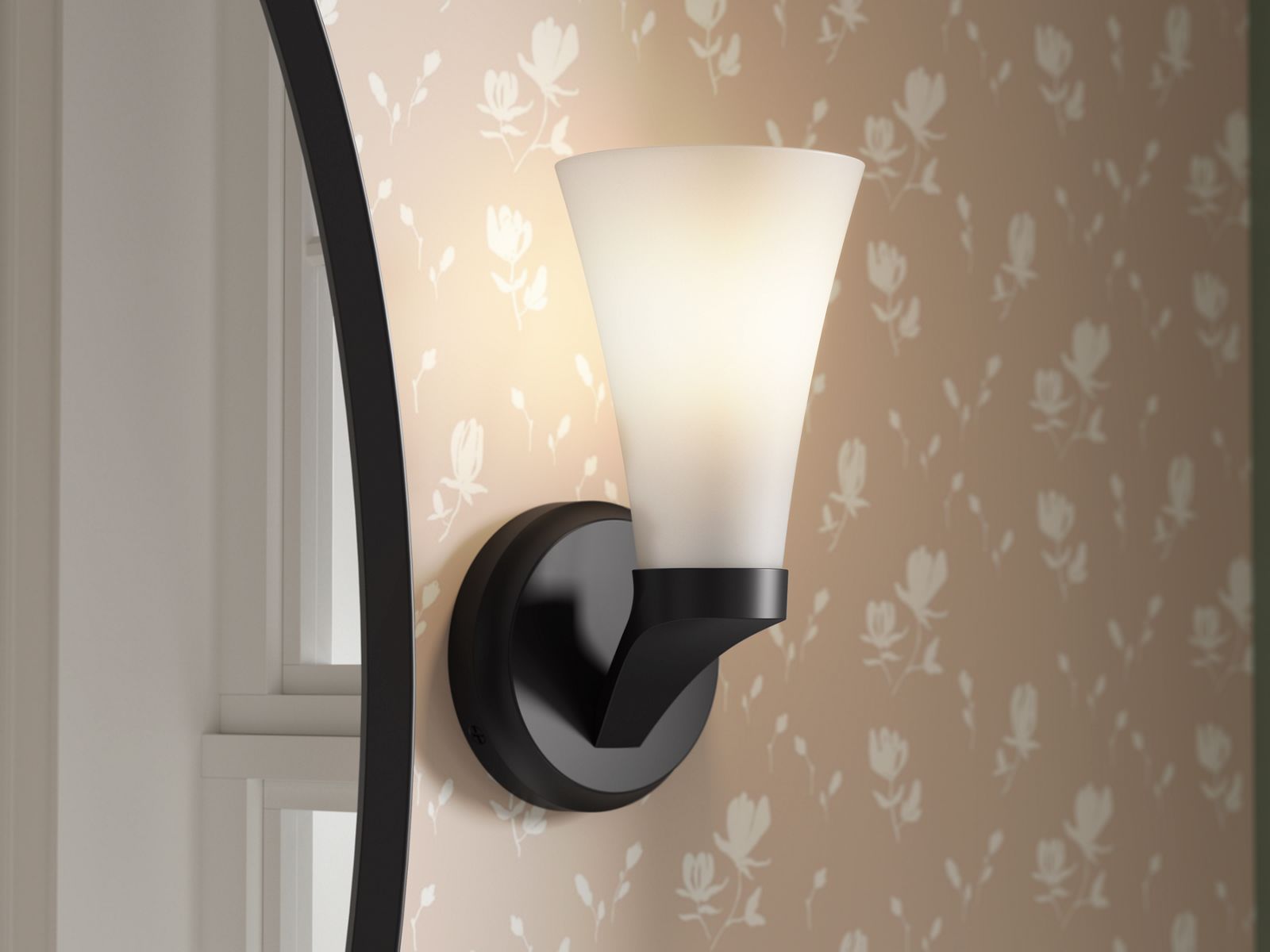 KOHLER K-26846-SC01-BLL Simplice One-Light Sconce - Matte Black