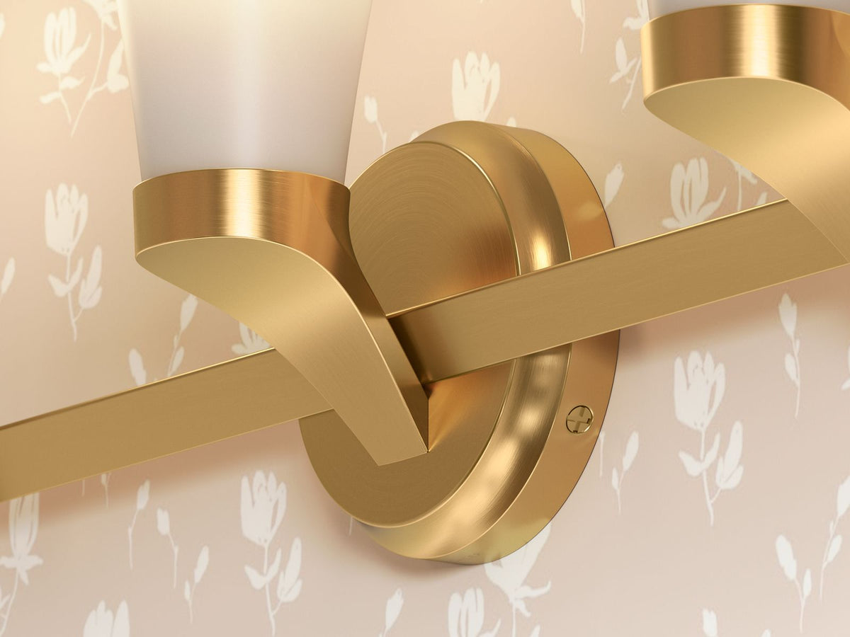 KOHLER K-26848-SC03-2GL Simplice Three-Light Sconce - Brushed Moderne Brass