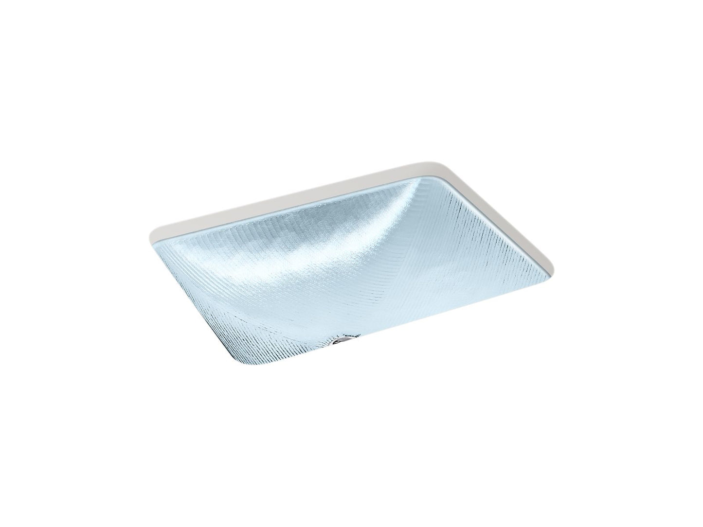 KOHLER K-28823-TG1 Yepsen 20" Rectangular Undermount Bathroom Sink, No Overflow In Translucent Dusk