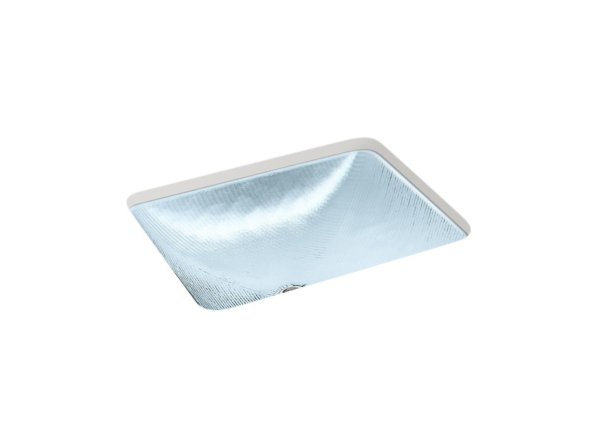 KOHLER K-28823-TG1 Yepsen 20" Rectangular Undermount Bathroom Sink, No Overflow - Translucent Dusk