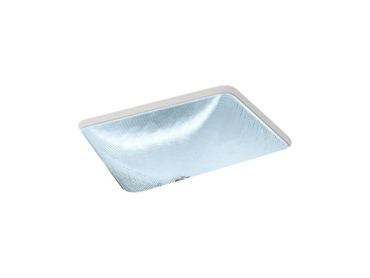 KOHLER K-28823-TG1 Yepsen 20" rectangular undermount bathroom sink, no overflow - Translucent Dusk