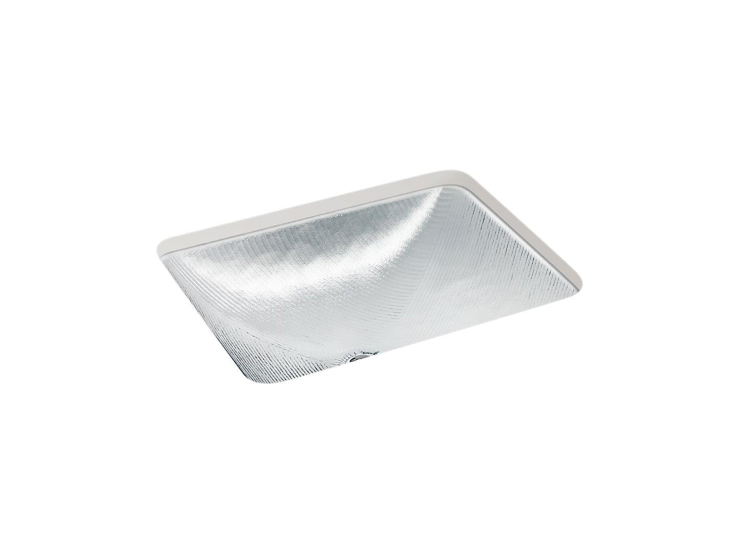 KOHLER K-28823-B11 Yepsen 20" Rectangular Undermount Bathroom Sink, No Overflow In Ice