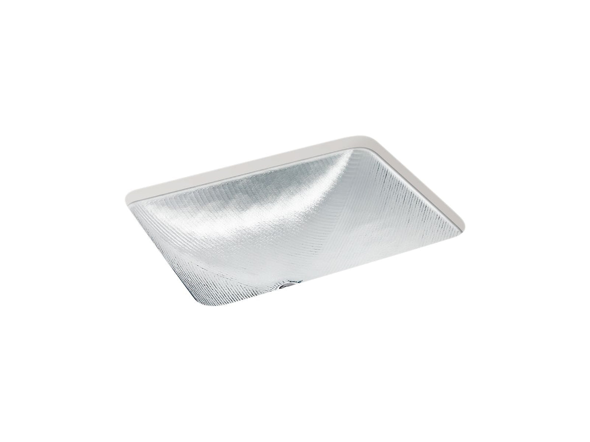 KOHLER K-28823-B11 Yepsen 20" Rectangular Undermount Bathroom Sink, No Overflow - Ice