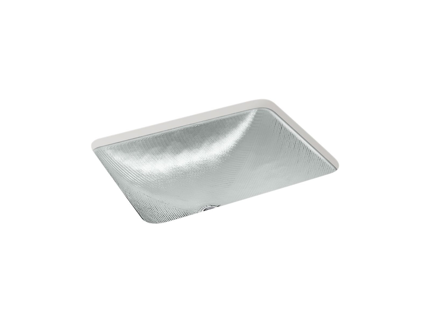 KOHLER K-28823-TG8 Yepsen 20" Rectangular Undermount Bathroom Sink, No Overflow In Translucent Stone