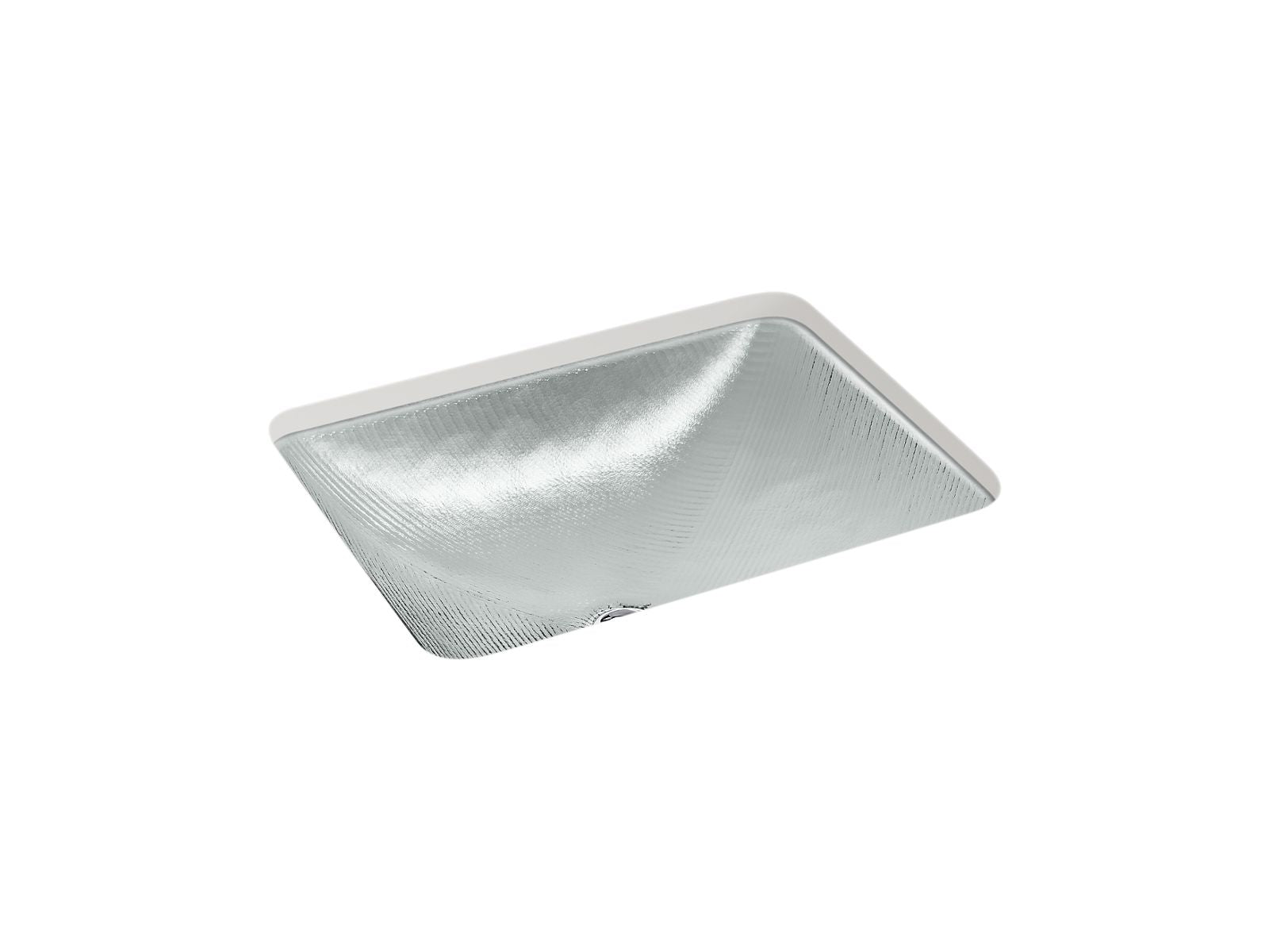 KOHLER K-28823-TG8 Yepsen 20" rectangular undermount bathroom sink, no overflow - Translucent Stone