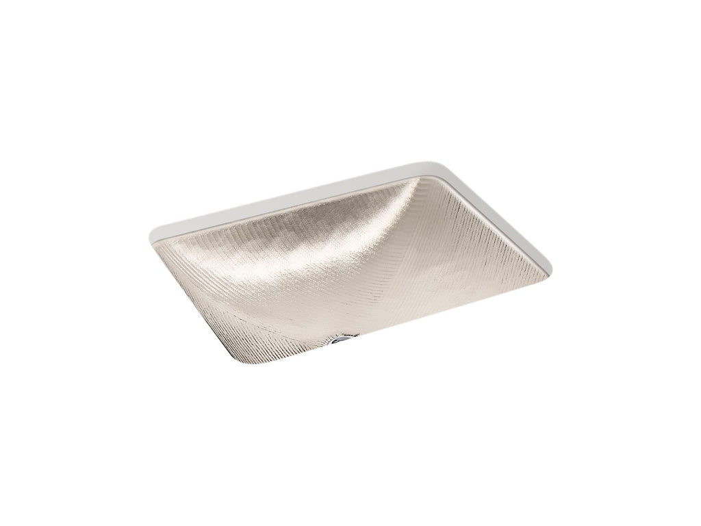 KOHLER K-28823-TG3 Yepsen 20" Rectangular Undermount Bathroom Sink, No Overflow - Translucent Doe