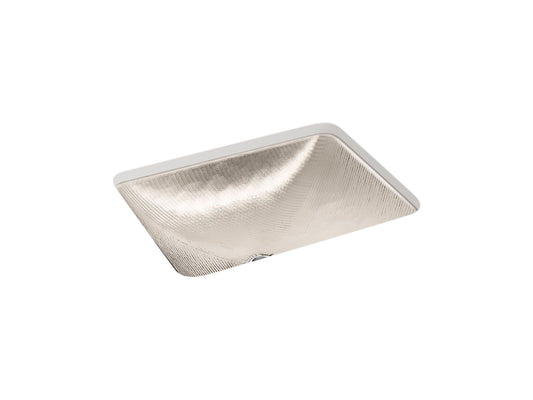 KOHLER K-28823-TG3 Yepsen 20" rectangular undermount bathroom sink, no overflow - Translucent Doe