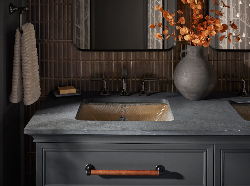 KOHLER K-28823-B11 Yepsen 20" Rectangular Undermount Bathroom Sink, No Overflow - Ice