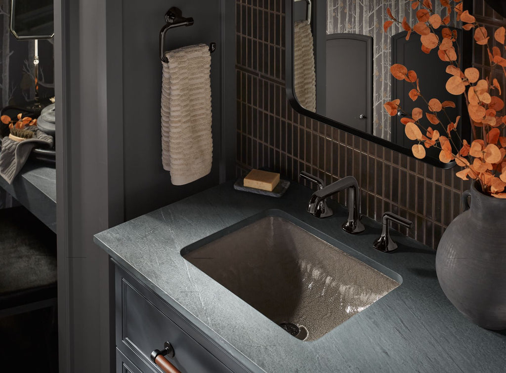 KOHLER K-28823-B11 Yepsen 20" Rectangular Undermount Bathroom Sink, No Overflow - Ice