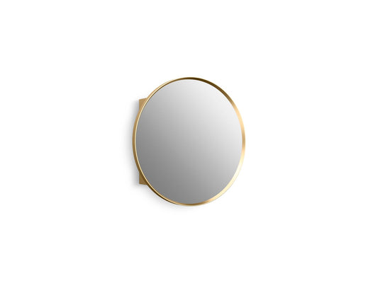 KOHLER K-35572-BGL Verdera 24" Round Framed Medicine Cabinet In Moderne Brushed Gold