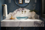 KOHLER K-28824-B11 Salute 15" Round Vessel Bathroom Sink, No Overflow - Ice