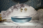 KOHLER K-28824-B11 Salute 15" Round Vessel Bathroom Sink, No Overflow - Ice
