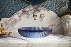 KOHLER K-28824-B11 Salute 15" Round Vessel Bathroom Sink, No Overflow - Ice