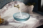 KOHLER K-28824-B11 Salute 15" Round Vessel Bathroom Sink, No Overflow - Ice