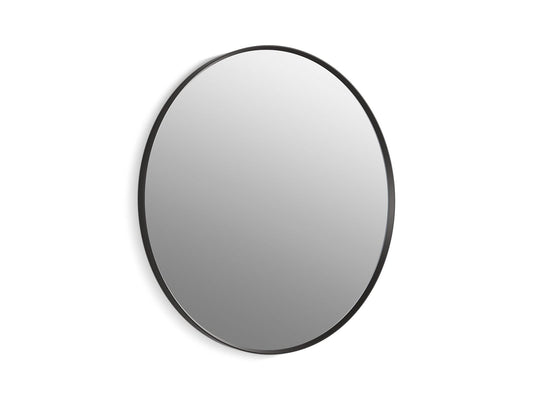 KOHLER K-31369-BLL Essential 36" round framed mirror - Matte Black