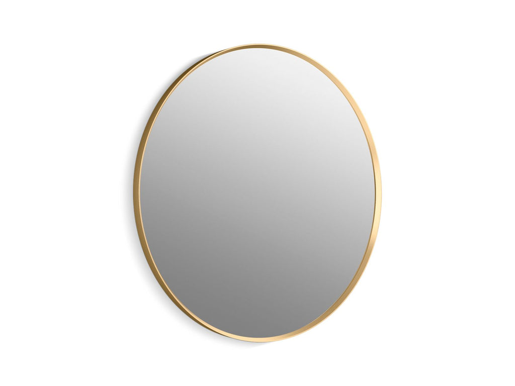 KOHLER K-31369-BGL Essential 36" Round Framed Mirror - Moderne Brushed Gold