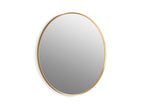 KOHLER K-31369-BGL Essential 36" Round Framed Mirror - Moderne Brushed Gold