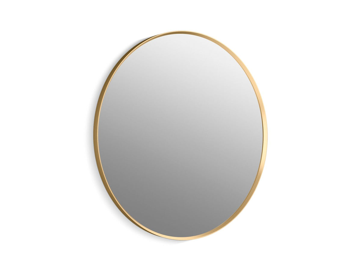 KOHLER K-31369-BGL Essential 36" Round Framed Mirror - Moderne Brushed Gold