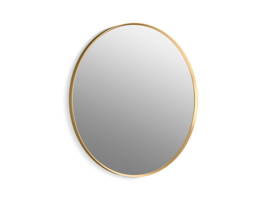 KOHLER K-31369-BGL Essential 36" round framed mirror - Moderne Brushed Gold