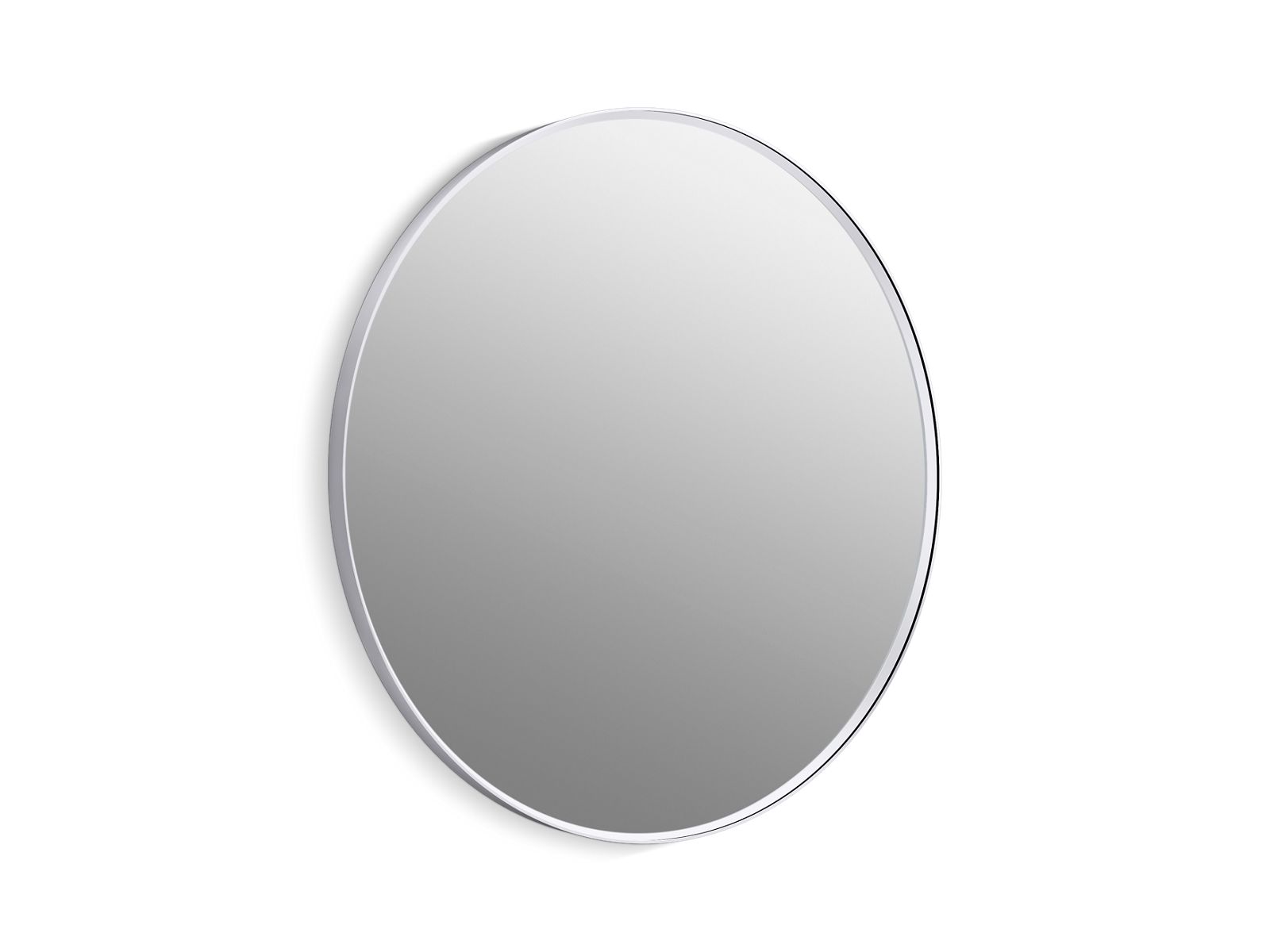 KOHLER K-31369-BNL Essential 36" Round Framed Mirror - Brushed Nickel