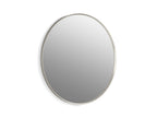 KOHLER K-31369-BNL Essential 36" Round Framed Mirror - Brushed Nickel
