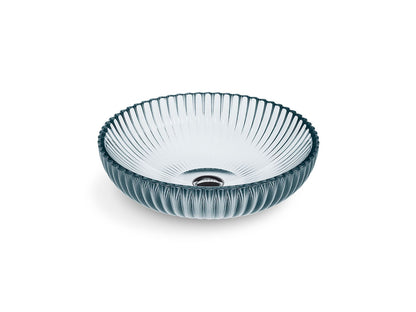 KOHLER K-28824-TG1 Salute 15" round vessel bathroom sink, no overflow - Translucent Dusk