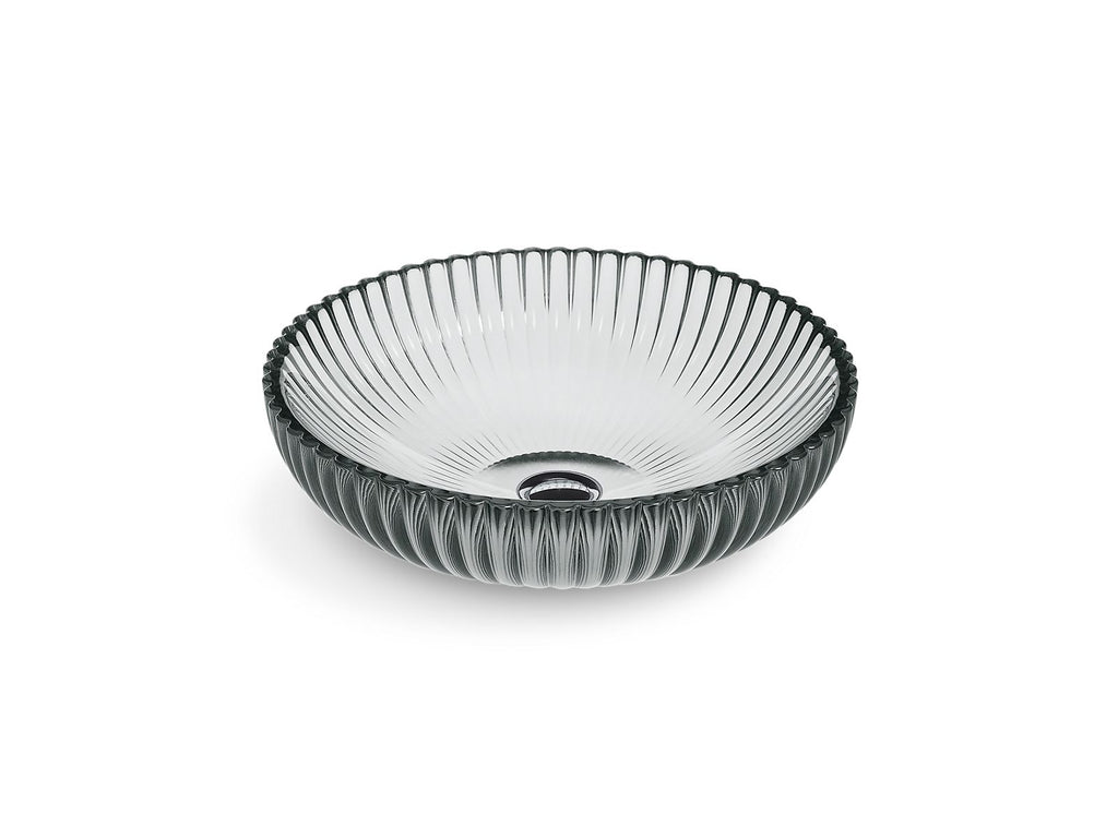 KOHLER K-28824-TG8 Salute 15" Round Vessel Bathroom Sink, No Overflow - Translucent Stone