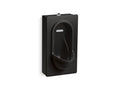 KOHLER K-38020-ET-7 Portico Wall-hung top spud urinal, 0.125 gpf - Black Black