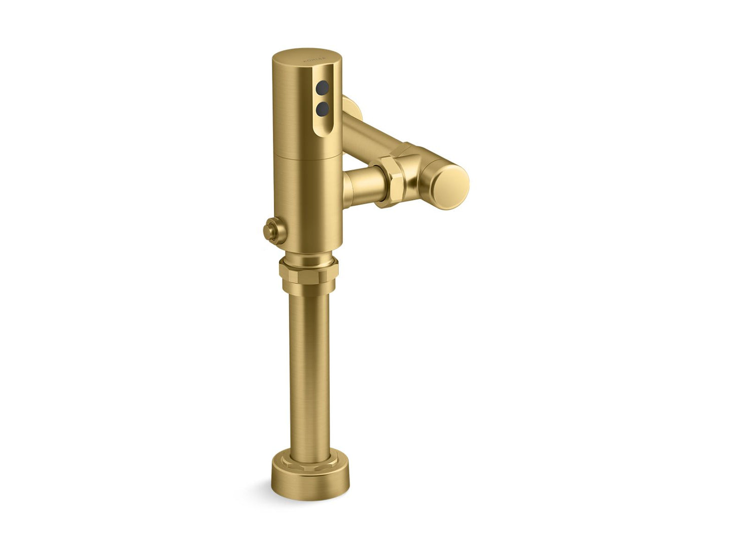 KOHLER K-10TD00N10-2MB Mach Tripoint Touchless toilet flushometer, DC-powered, 1.28 gpf - Vibrant Brushed Moderne Brass